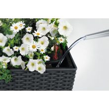 Lechuza BALCONERA Cottage 80 önöntöző készlettel: Light Gray