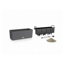 Lechuza BALCONERA Cottage 50 önöntöző készlettel: Graphite