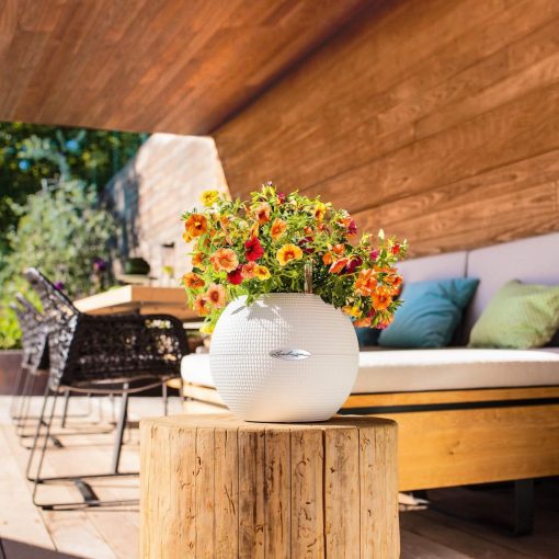 Lechuza Puro Color 20 önöntözővel kiemelhető belsővel: Fehér