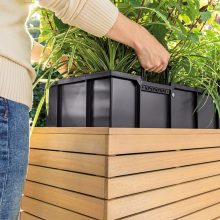 Lechuza PALO Natural Wood 45 high eucalyptus wood 44x77 cm