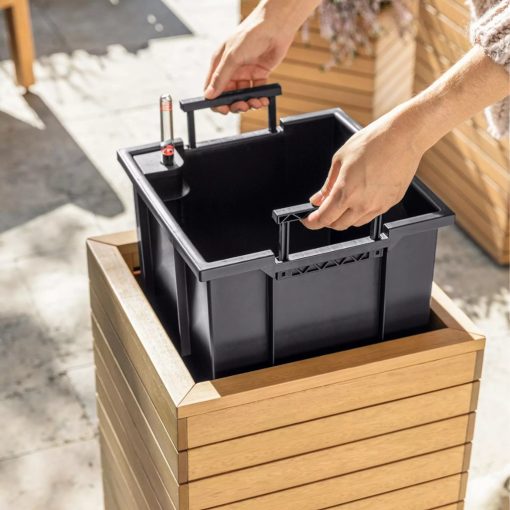 Lechuza PALO Natural Wood 80 wide high eucalyptus wood 78,5x37x77 cm