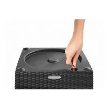 Lechuza CUBE Cottage 30 önöntöző készlettel: Sand Brown