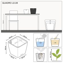 Lechuza Quadro Premium LS 28: Antracit