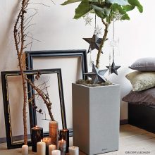 Lechuza CANTO Stone Tower All-in-One Set: 40x40x76 cm Szürke