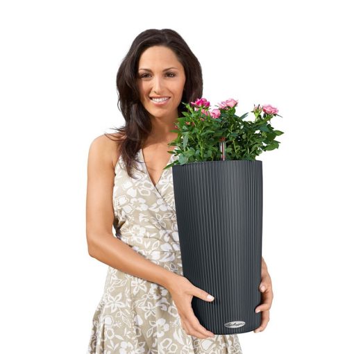 Lechuza CILINDRO Color All-in-One Set: Ø23x41 cm Palaszürke