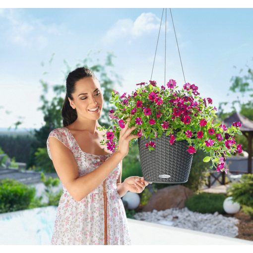 NIDO Cottage kiemelhető belsővel és önöntöző készlettel: Graphite