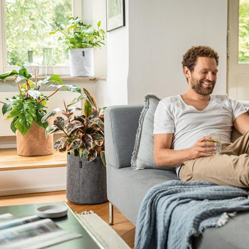 Lechuza TRENDCOVER Felt dark grey: 23x26.5 cm