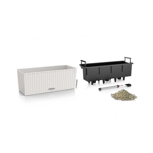 Lechuza BALCONERA Cottage 50 önöntöző készlettel: Light Gray