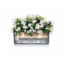 Lechuza BALCONERA Cottage 50 önöntöző készlettel: Light Gray