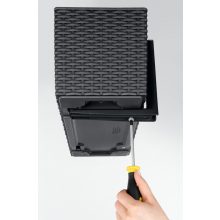 Lechuza BALCONERA Cottage 50 önöntöző készlettel: Light Gray