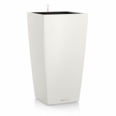  Lechuza Cubico Color kiemelhető belsővel és önöntözővel-All-in-One Set: 30x30x56 cm Fehér