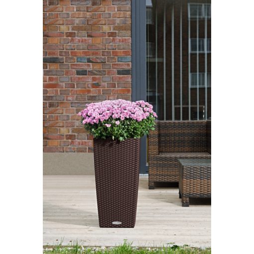 Lechuza CUBICO Cottage 30 kiemelhető belsővel és önöntöző készlettel: Mokka