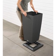 Lechuza CUBICO Cottage 30 kiemelhető belsővel és önöntöző készlettel: Mokka