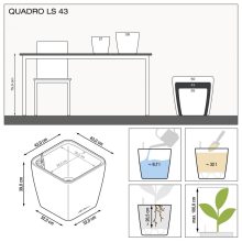 Lechuza Quadro Premium LS 43: Antracit