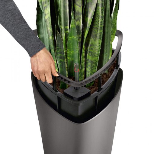 Lechuza Delta 30 kiemelhető belsővel önöntözővel: Skarlát