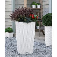 Lechuza CUBICO Cottage 40 kiemelhető belsővel és önöntöző készlettel: Fehér