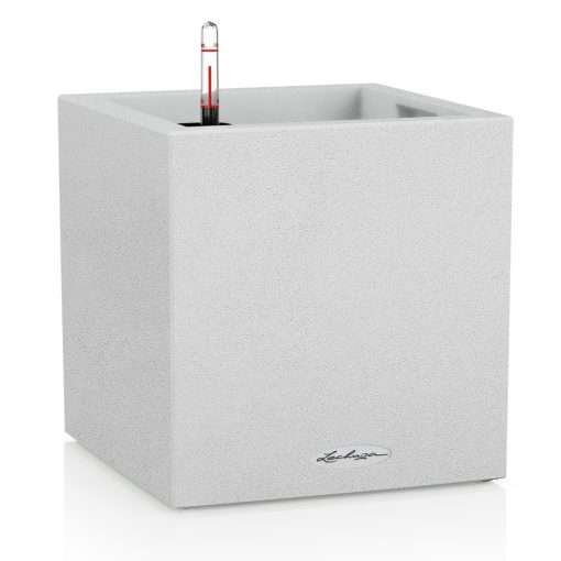  Lechuza CANTO Stone All-in-One Set: 30x30x30 cm Quarz Fehér