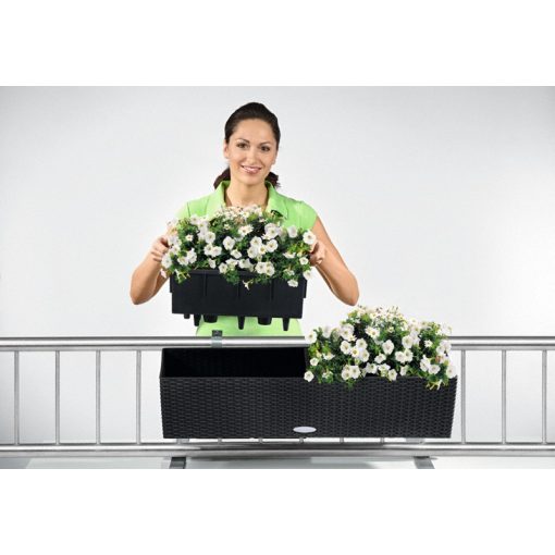 Lechuza BALCONERA Cottage 80 önöntöző készlettel:  Fehér