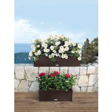 Lechuza BALCONERA Cottage 80 önöntöző készlettel:  Fehér