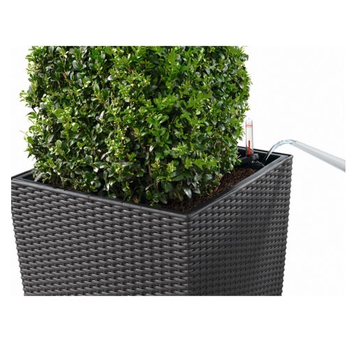 Lechuza CUBE Cottage 50 önöntöző készlettel:  Fehér