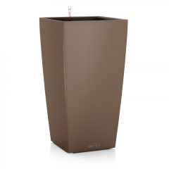   Lechuza Cubico Color kiemelhető belsővel és önöntözővel-All-in-One Set: 22x22x41 cm Szerecsendió