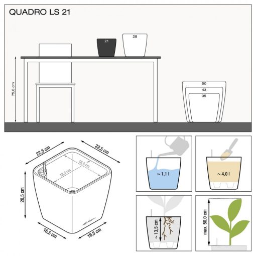 Lechuza Quadro Premium LS 21: Taupe
