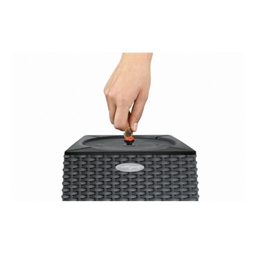 Lechuza CUBICO Cottage 40 kiemelhető belsővel és önöntöző készlettel Mokka