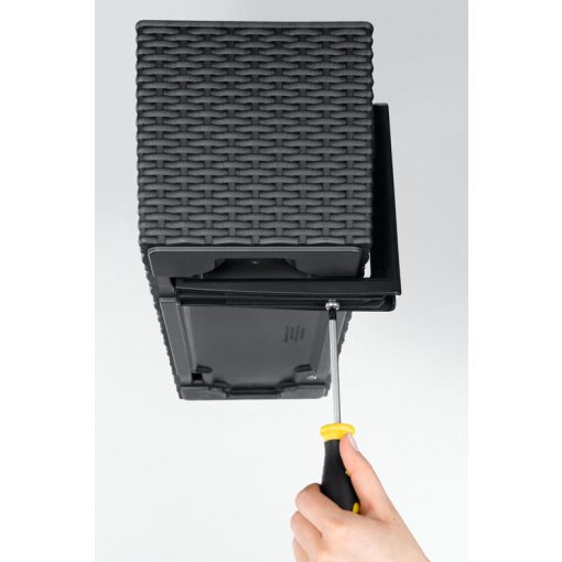 Lechuza BALCONERA Cottage 80 önöntöző készlettel:  Mokka