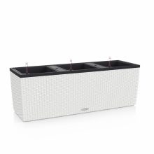 Lechuza TRIO Cottage 40 kiemelhető belsővel és önöntöző készlettel: Fehér