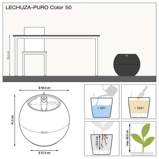 Lechuza Puro Color 50 Fehér