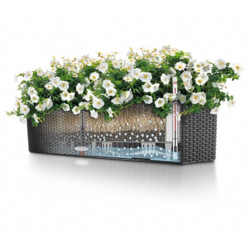 Lechuza Balconera Color 80 kiemelhető belsővel és önöntöző készlettel: Sand Brown