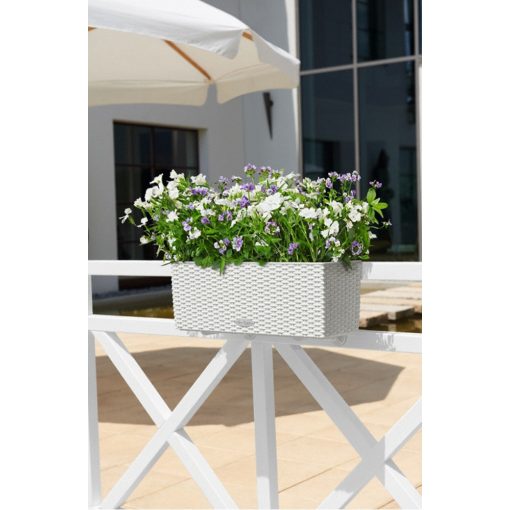 Lechuza BALCONERA Cottage 50 önöntöző készlettel: Fehér