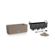 Lechuza BALCONERA Cottage 50 önöntöző készlettel: Sand Brown