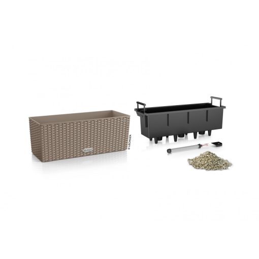 Lechuza BALCONERA Cottage 50 önöntöző készlettel: Sand Brown