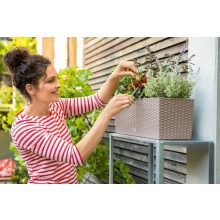 Lechuza BALCONERA Cottage 50 önöntöző készlettel: Sand Brown